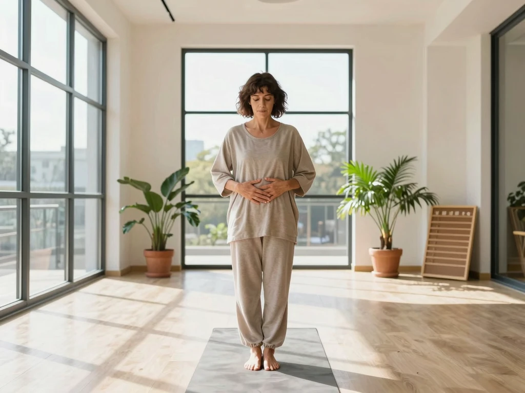 Mjuka koncentriska cirklar som symboliserar lugn rytm